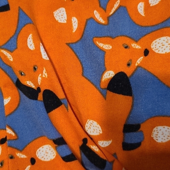 LuLaRoe Women's Leggings Bundle 3 Hearts Fox Abstract Birds One Size EUC - Picture 3 of 10